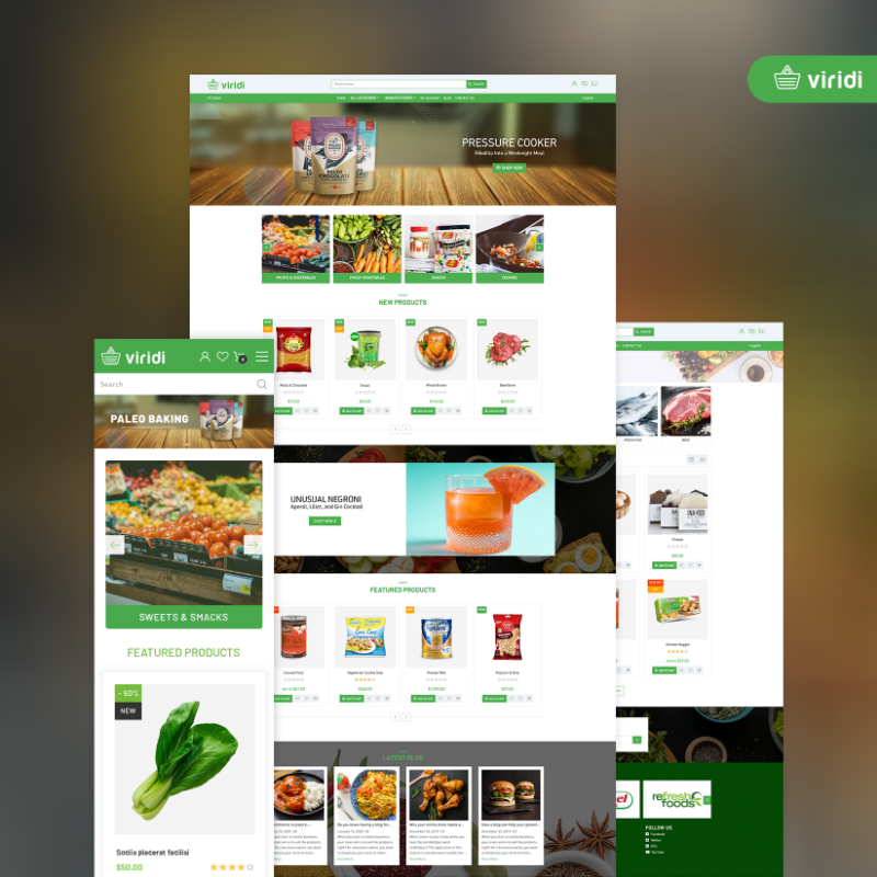 Grocery store theme for nopcommerce