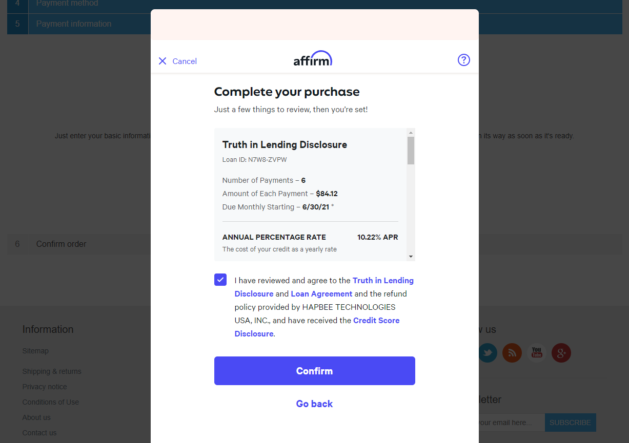 Affirm Payment Integration Plugin for Stores nopStation