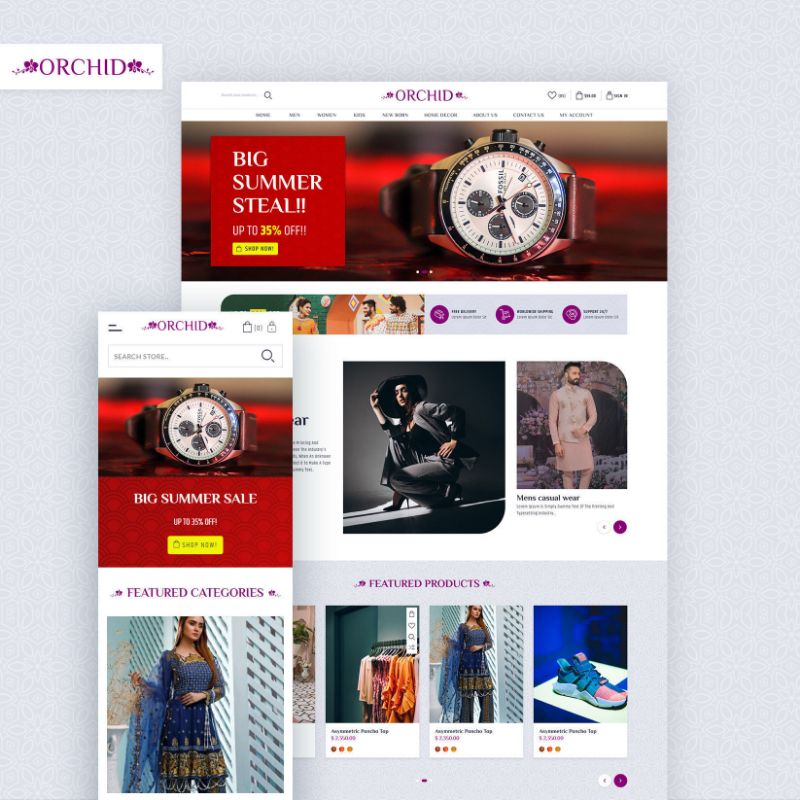 Picture of Orchid Theme for nopCommerce