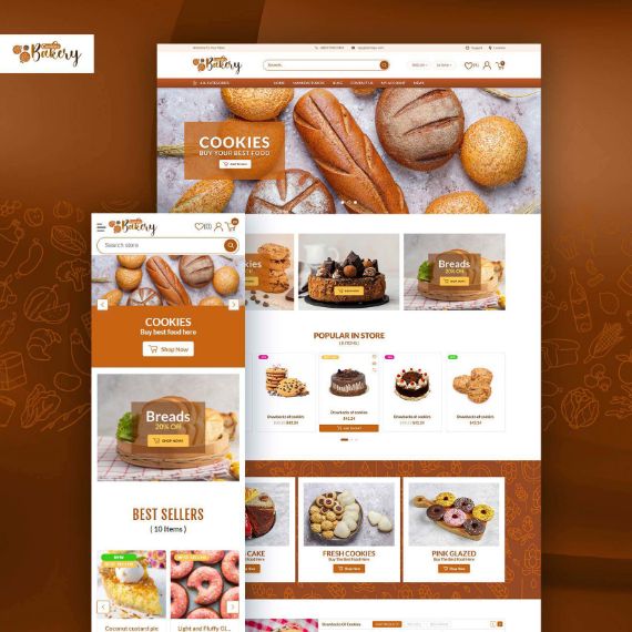 Picture of Cookies Bakery Theme for nopCommerce
