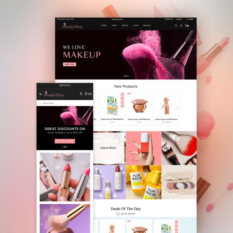 Beauty Shop Homepage