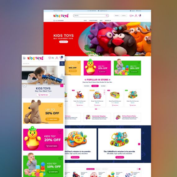 Picture of Kids Toys Theme for nopCommerce
