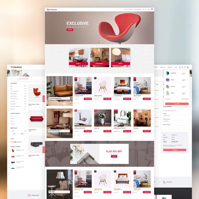 Picture of Crimson theme for nopCommerce