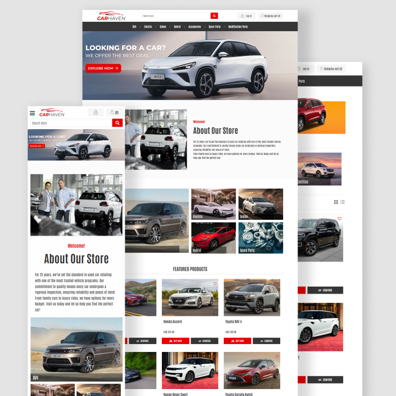 Picture of Car Haven Theme for nopCommerce