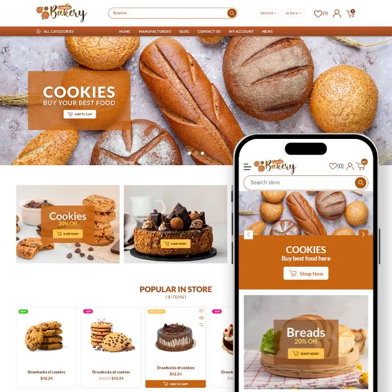 Picture of Cookies Bakery Theme for nopCommerce