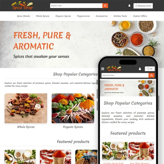 Picture of Spice Shop Theme for nopCommerce