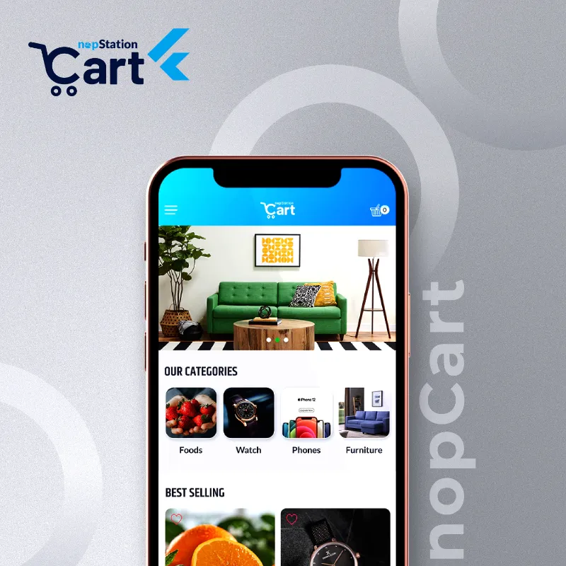 Picture of Android & iOS Flutter Mobile App with REST API for nopCommerce