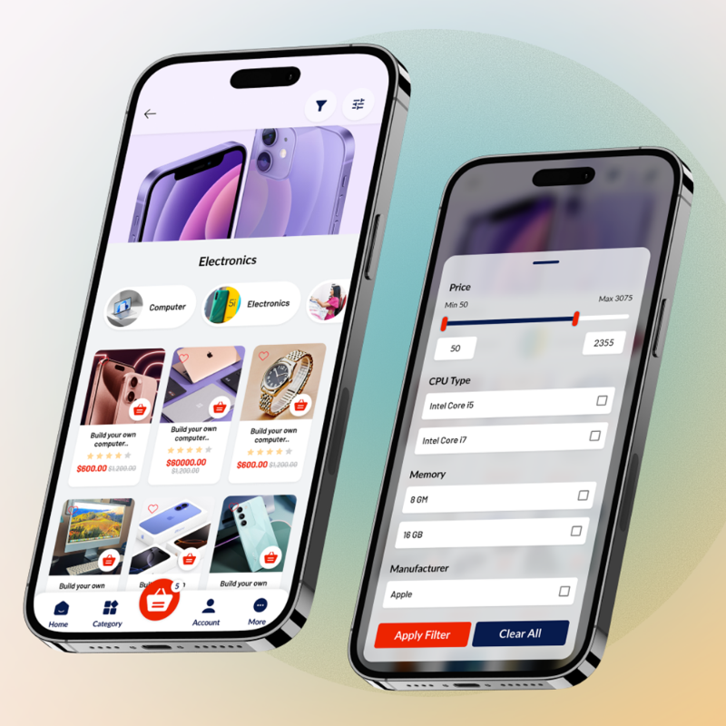 nopStation customer app: category page and product filters