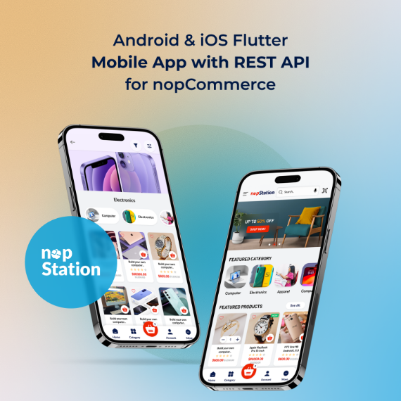 Picture of Android & iOS Flutter Mobile App with REST API for nopCommerce
