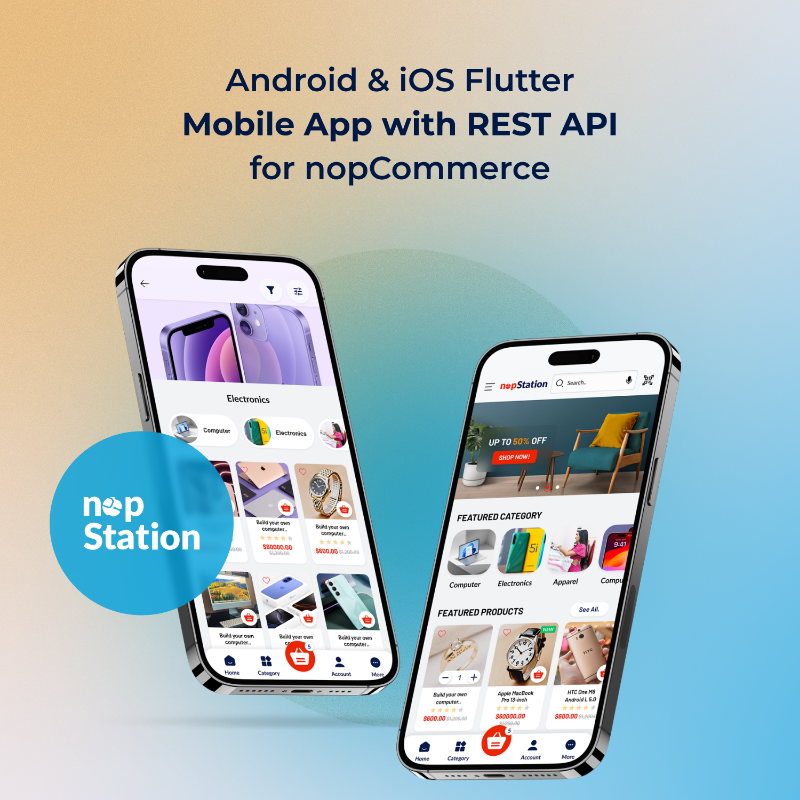 Picture of Android & iOS Flutter Mobile App with REST API for nopCommerce