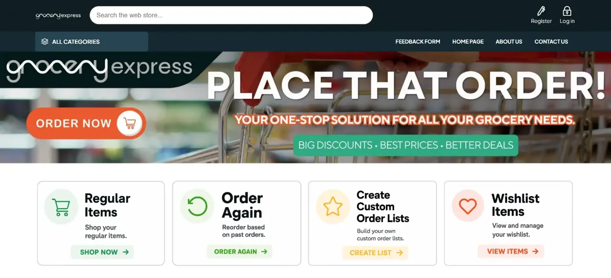 Grocery Express: A hybrid B2B and B2C commerce build on nopCommerce 4.70 with Syspro ERP