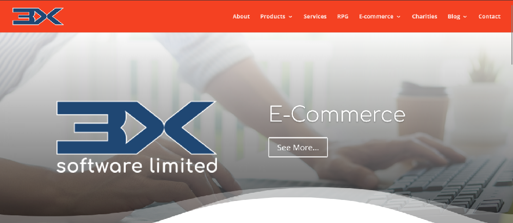 3X Software website banner