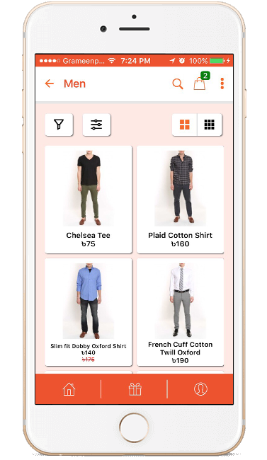 Fashion shopping with nopCommerce mobile experince