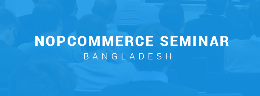 nopCommerce Seminar in Bangladesh 2016