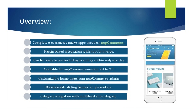 An overview of nopStation's mobile apps