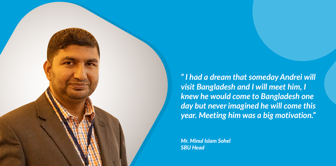 quote from SBU head Minul Islam Sohel