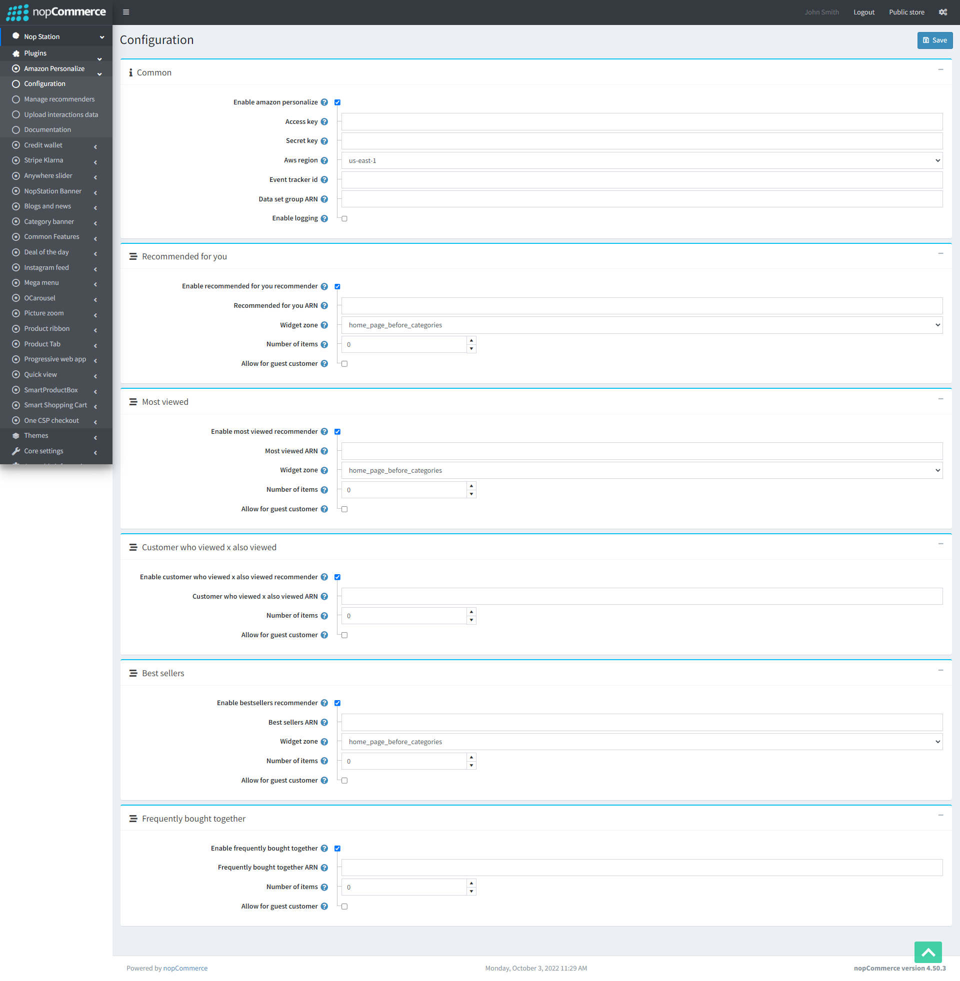 amazon-personalize-configuration