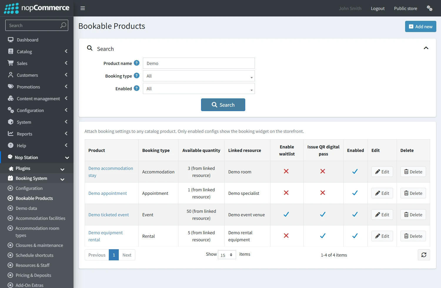 Bookable Products
