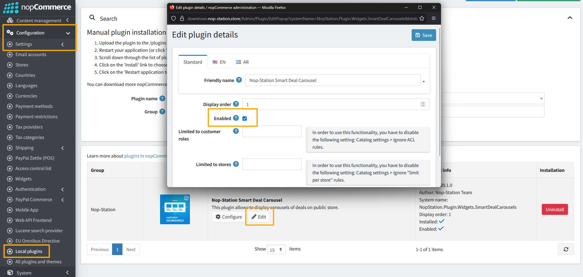 edit plugin