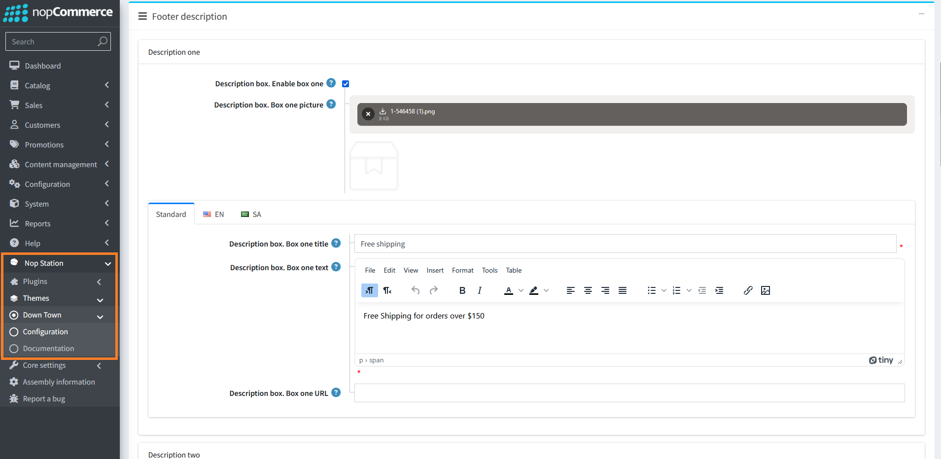 footer-settings