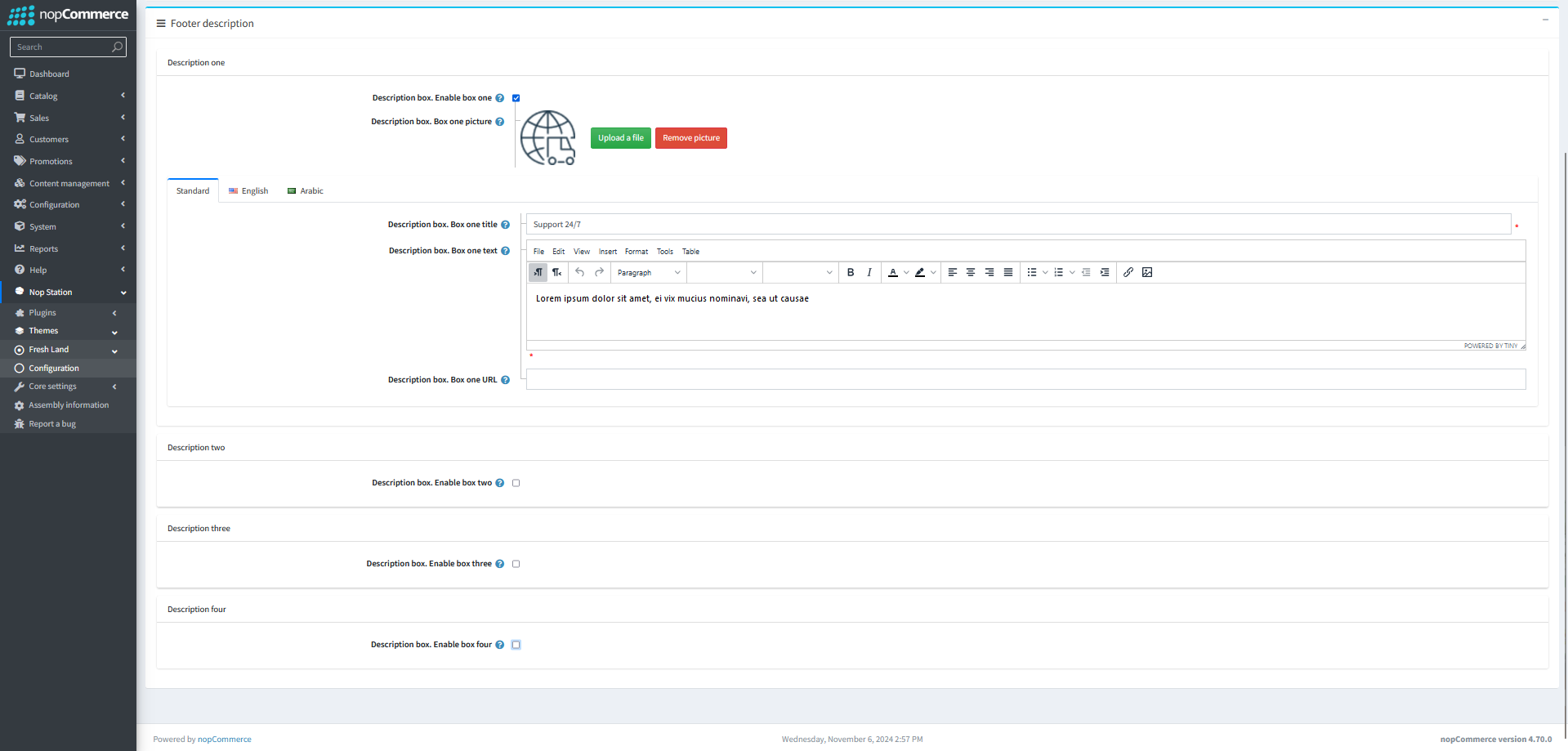 footer-settings