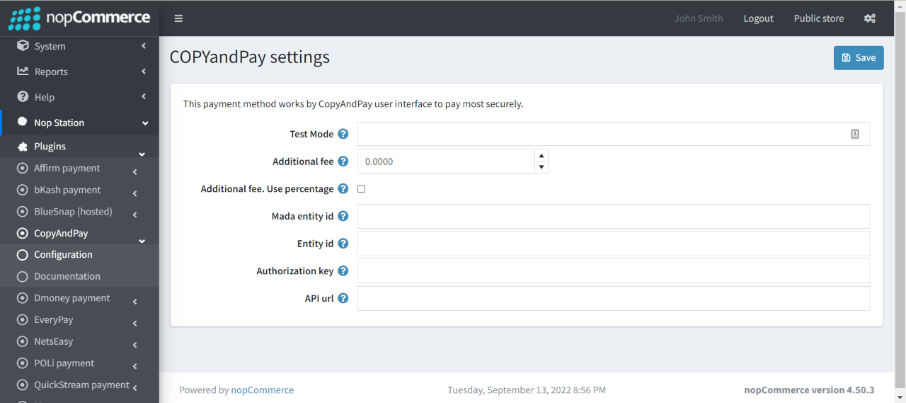 hyperpay-admin-configure