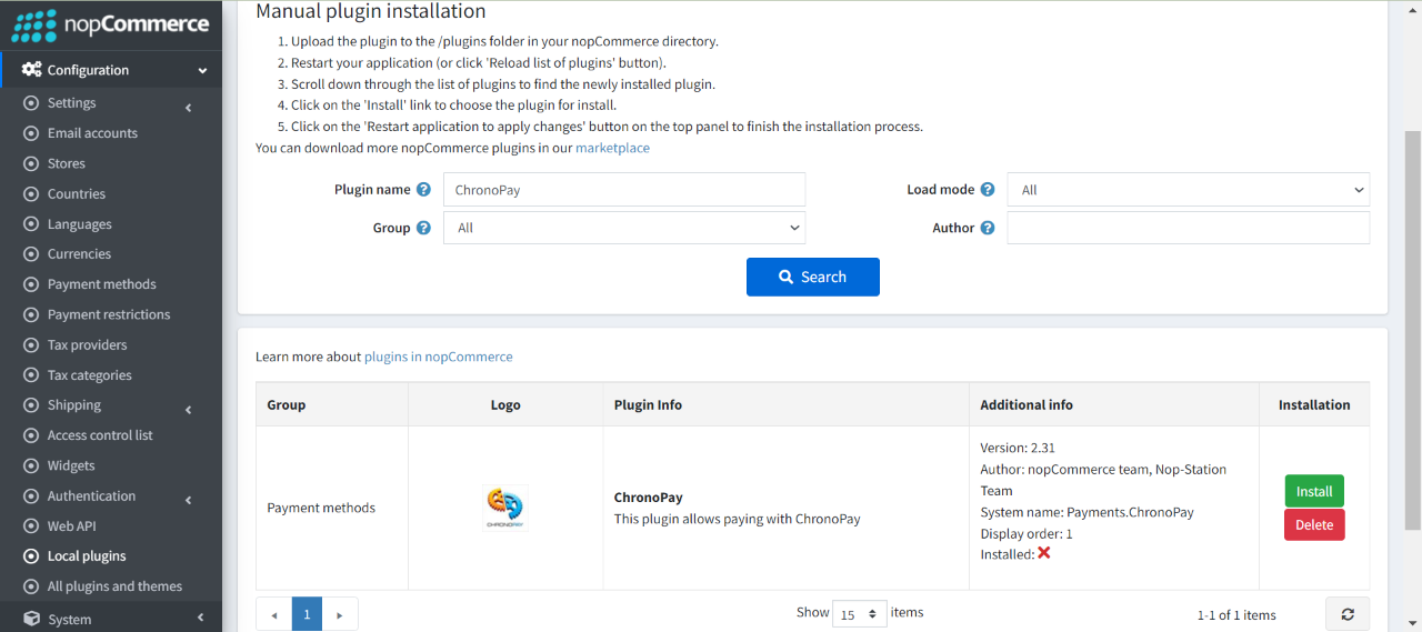 install chronopay payment