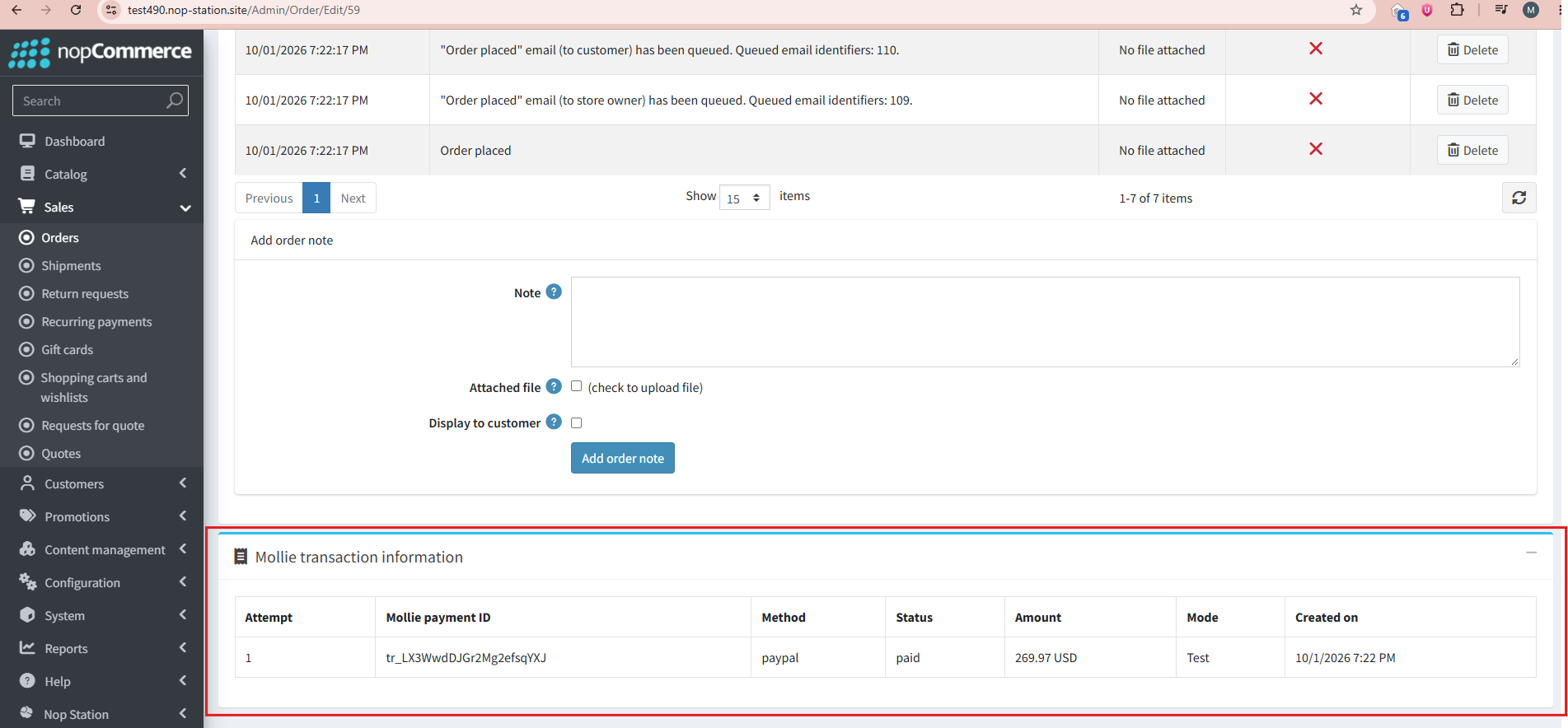 Admin Payment Status