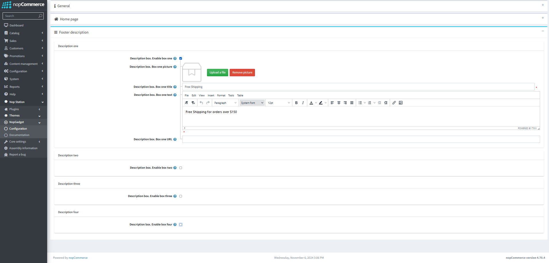 footer-settings