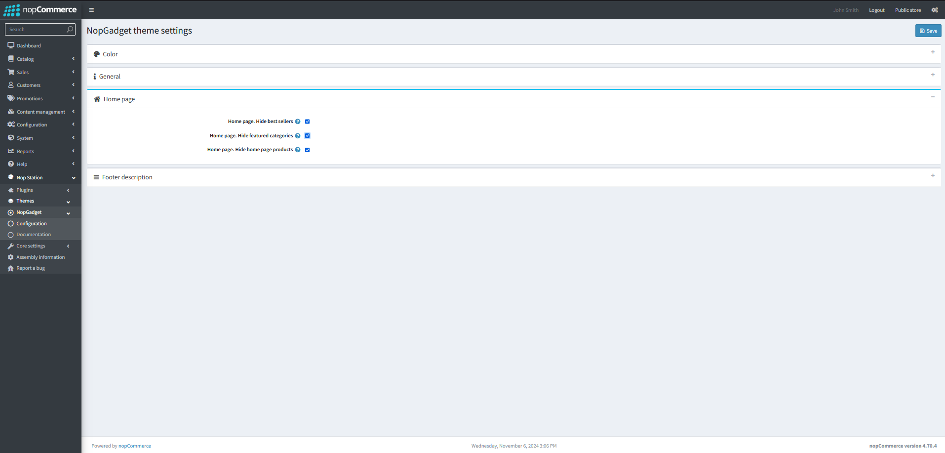 homepage-settings