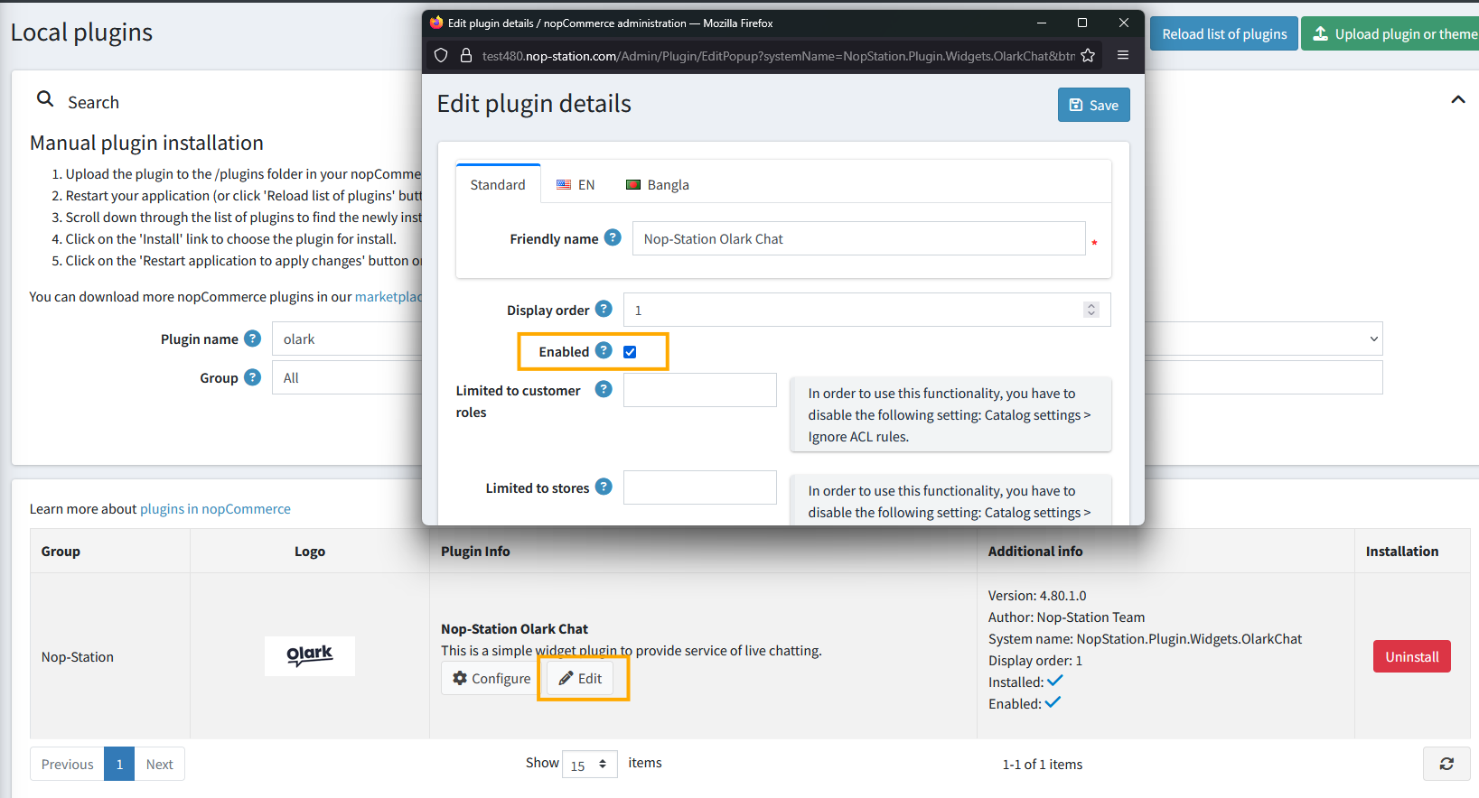 edit plugin
