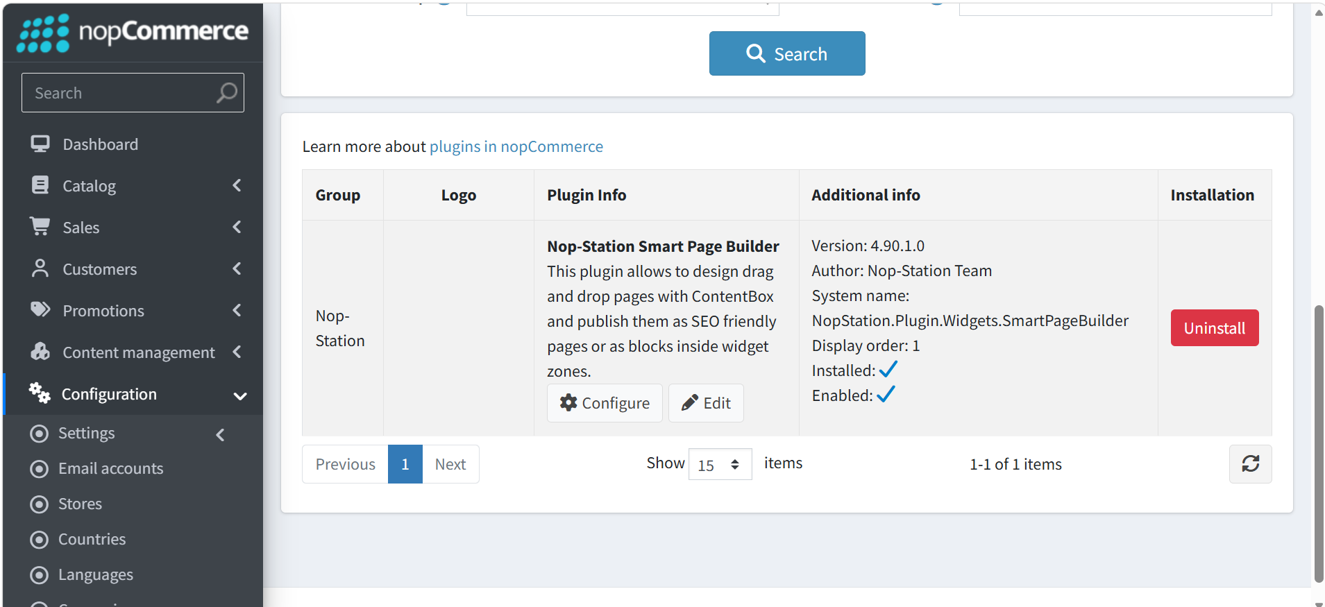 Install Smart Page Builder plugin