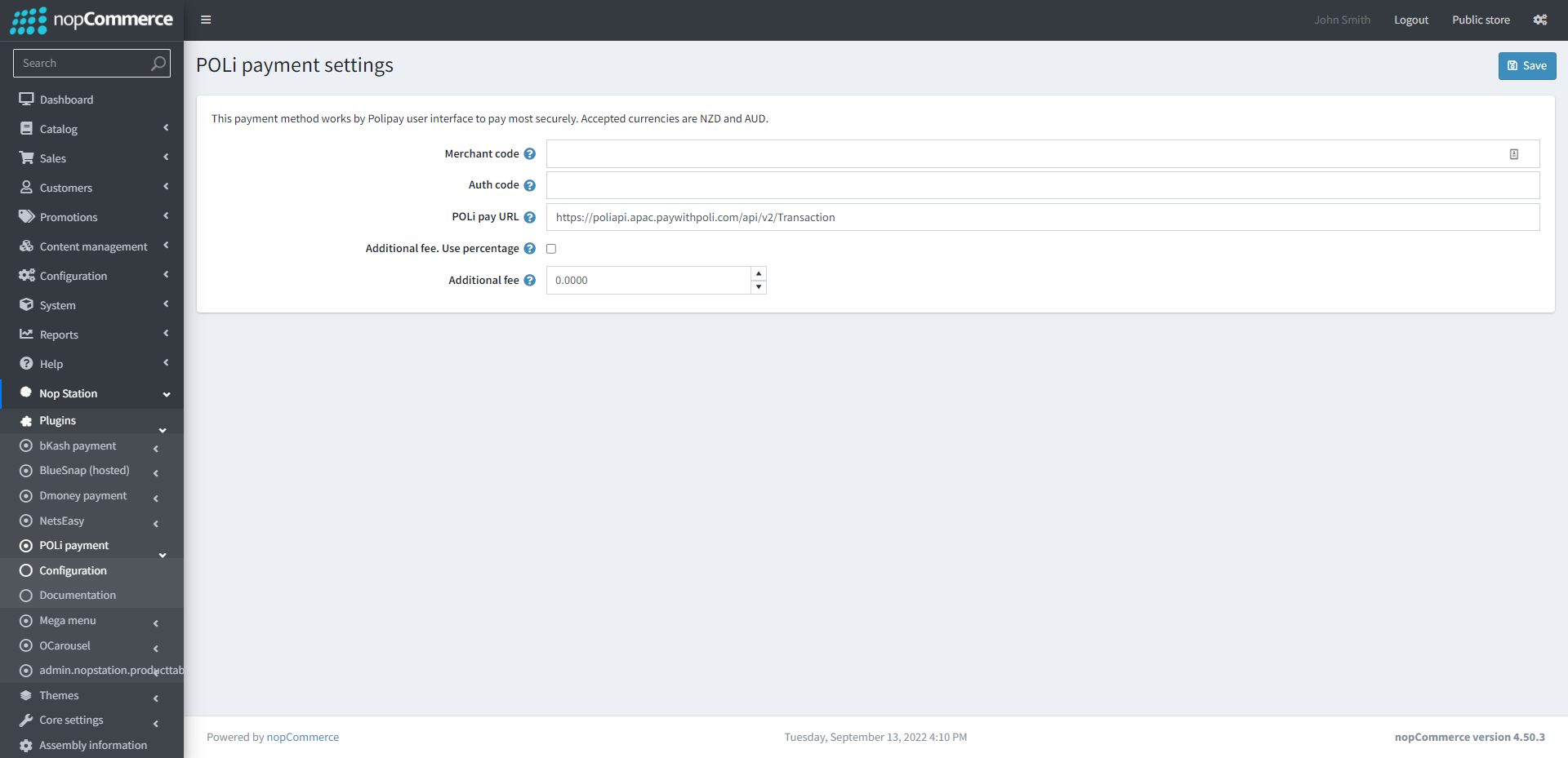 poli-payment-configure