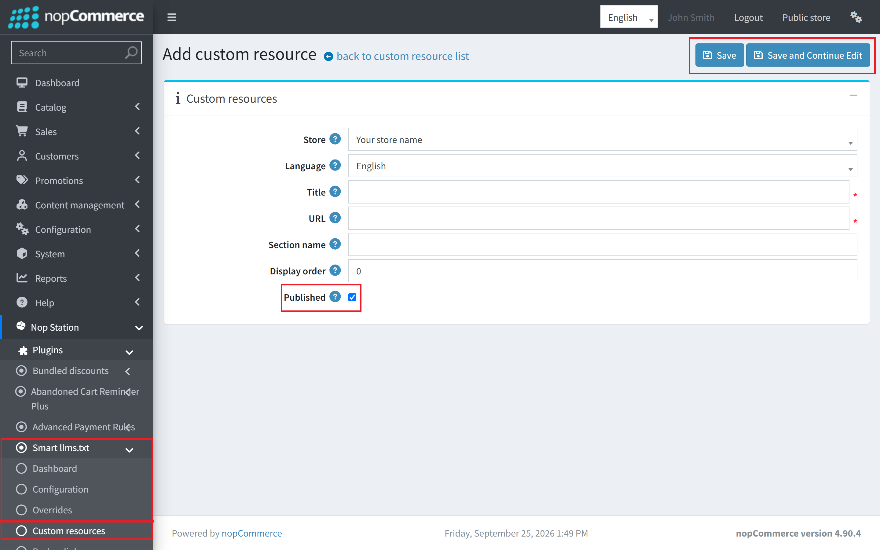 SmartLLMs Add Custom Resource
