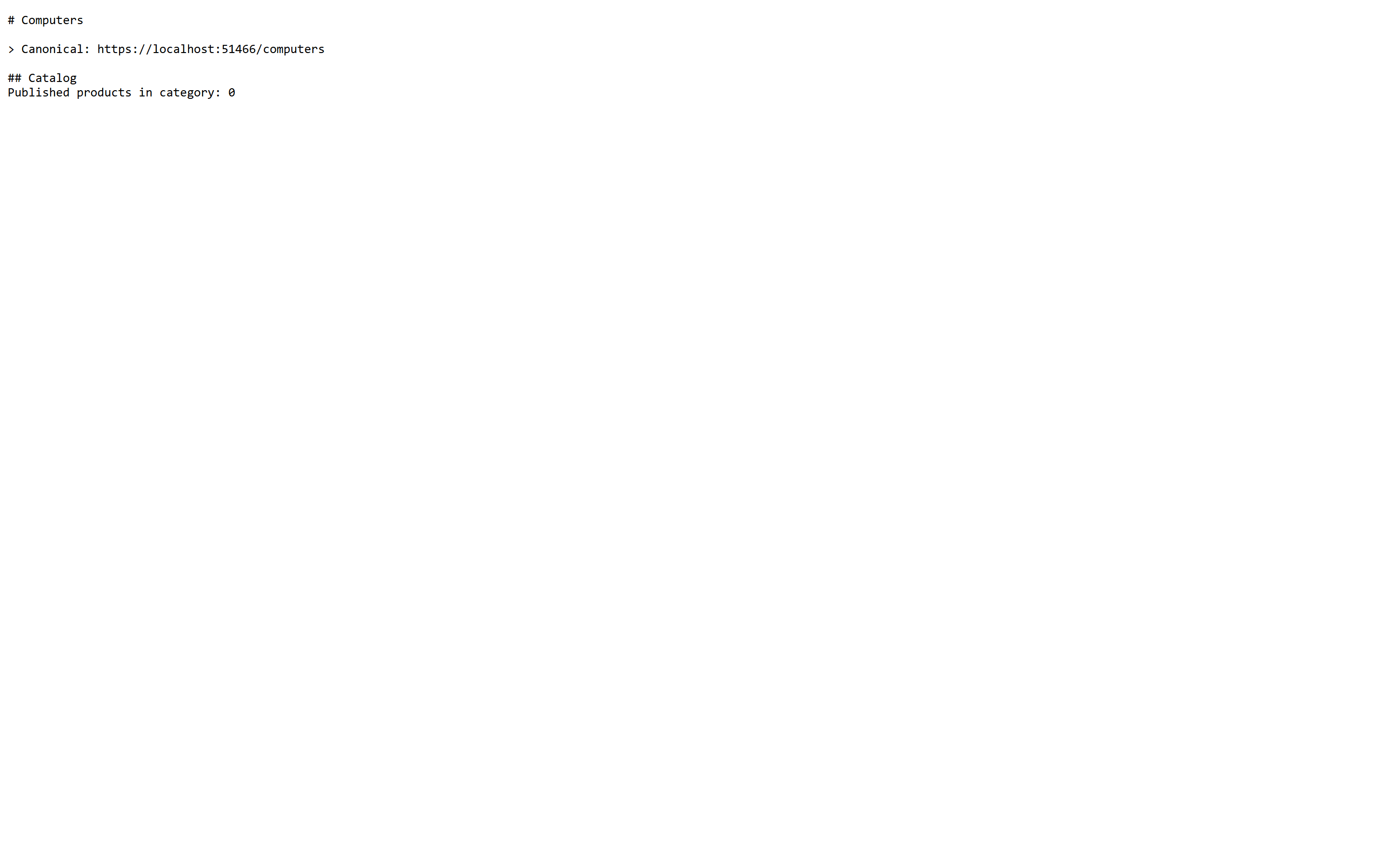 Category and Policy Markdown Output
