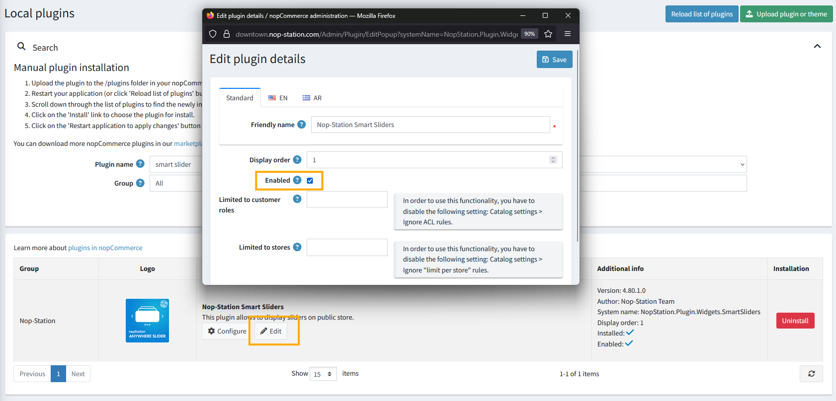 edit plugin