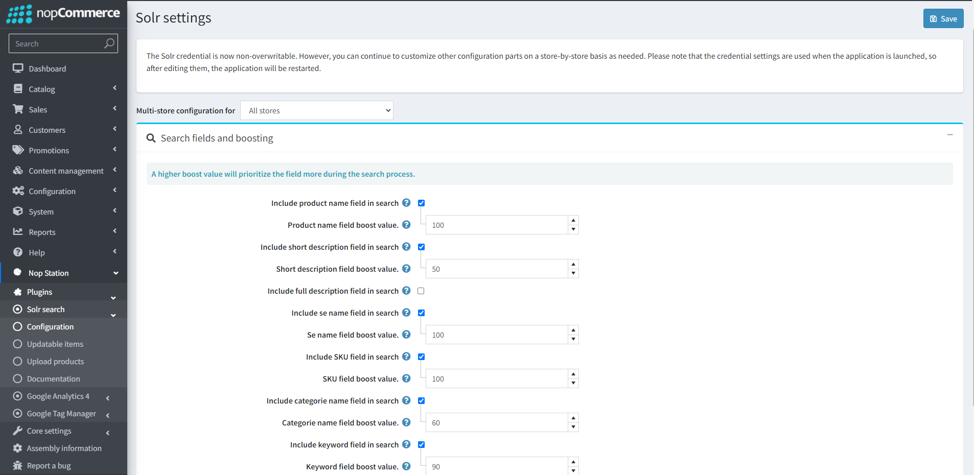 solr search field