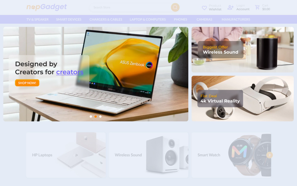 NopGadget Theme anywhere slider