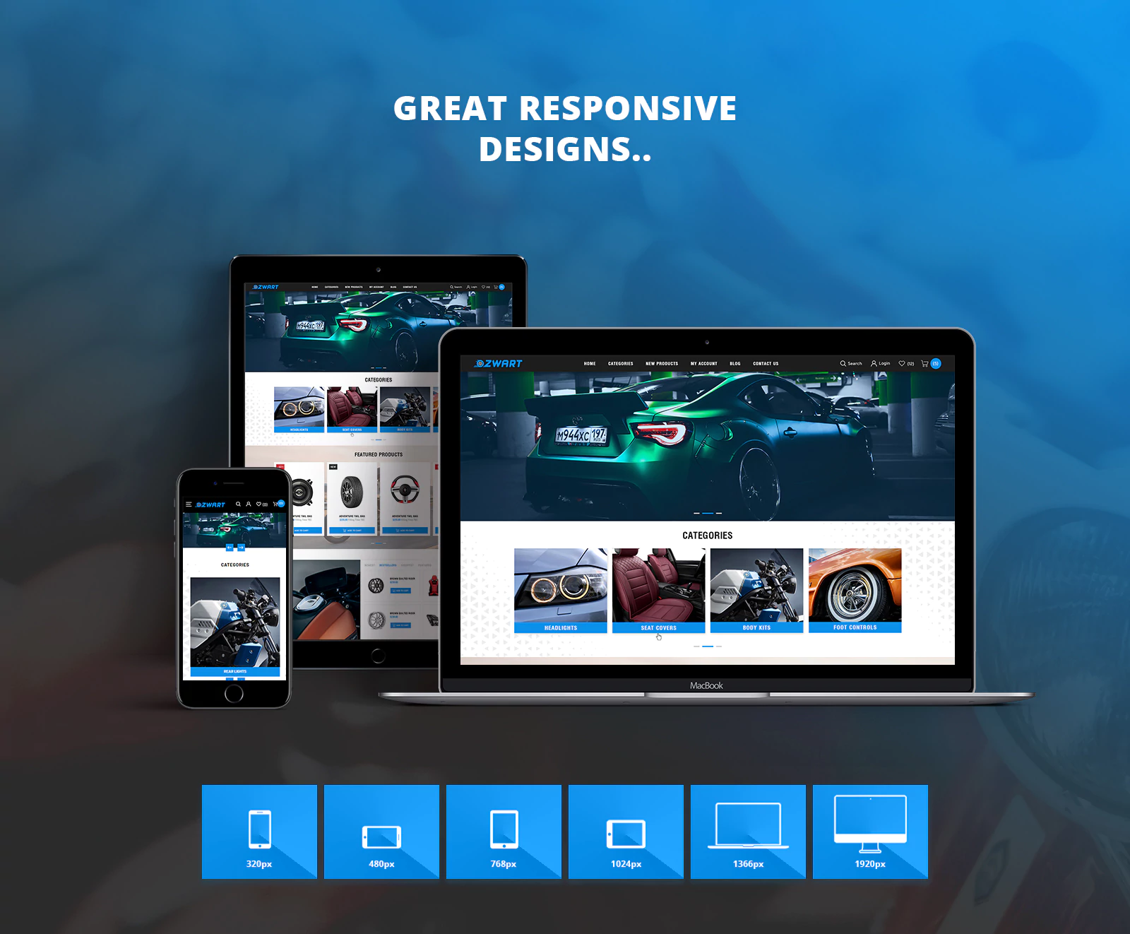 zwart theme homepage banner