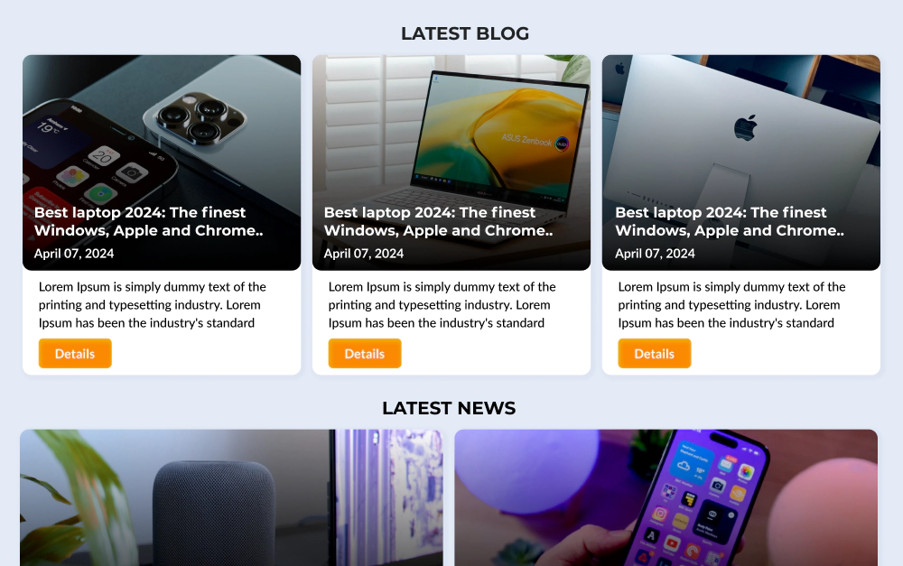 NopGadget Theme blog and news