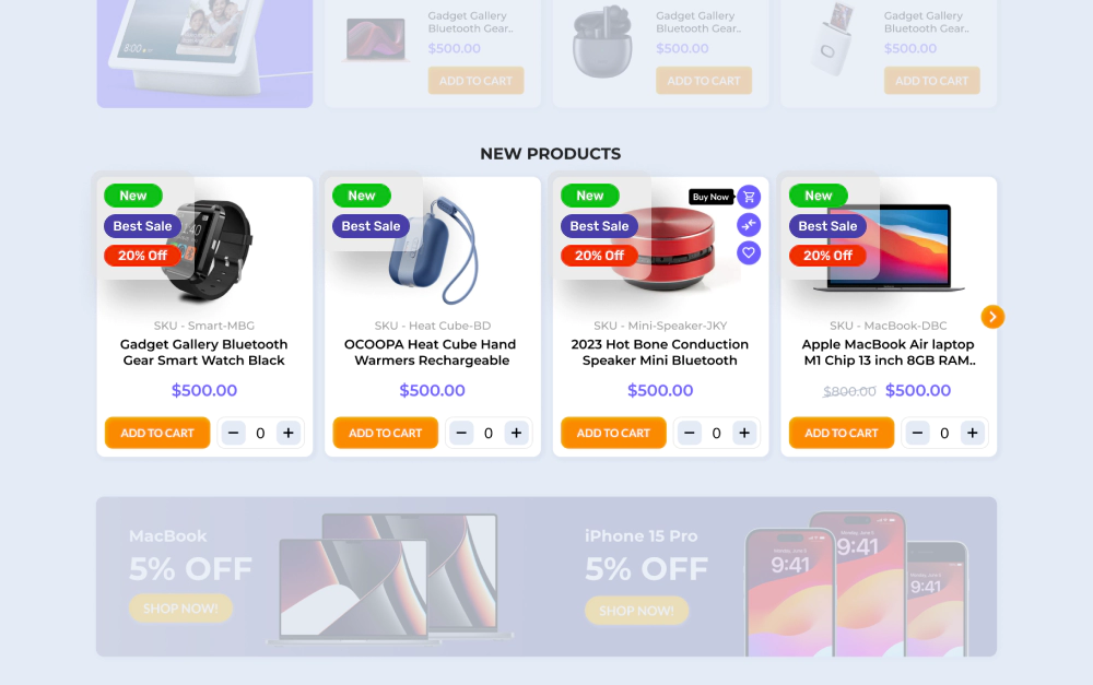 NopGadget Theme product ribbon
