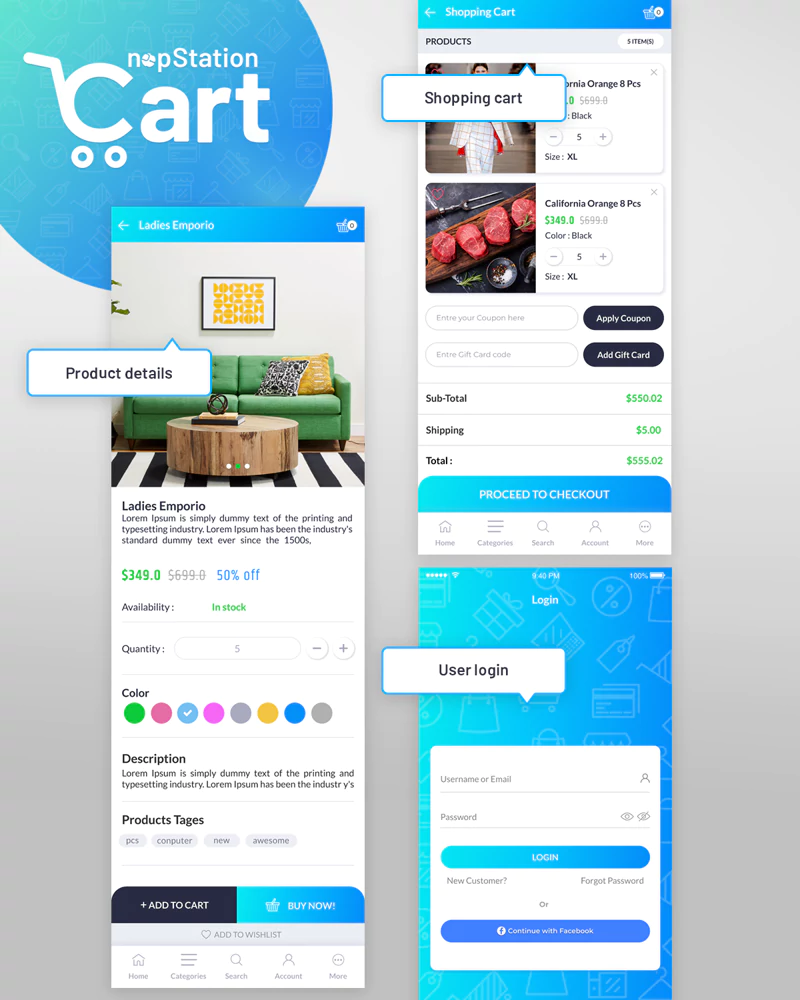 app banner cart page