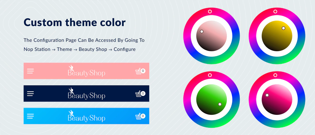 beautyShop theme color setting