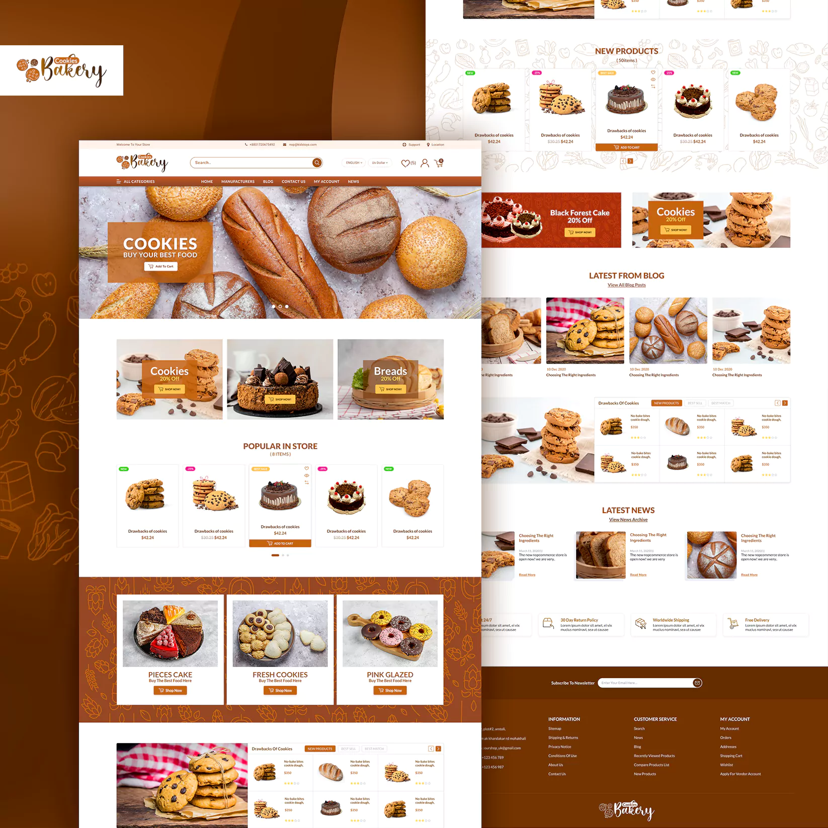 cookies-bakery theme all page
