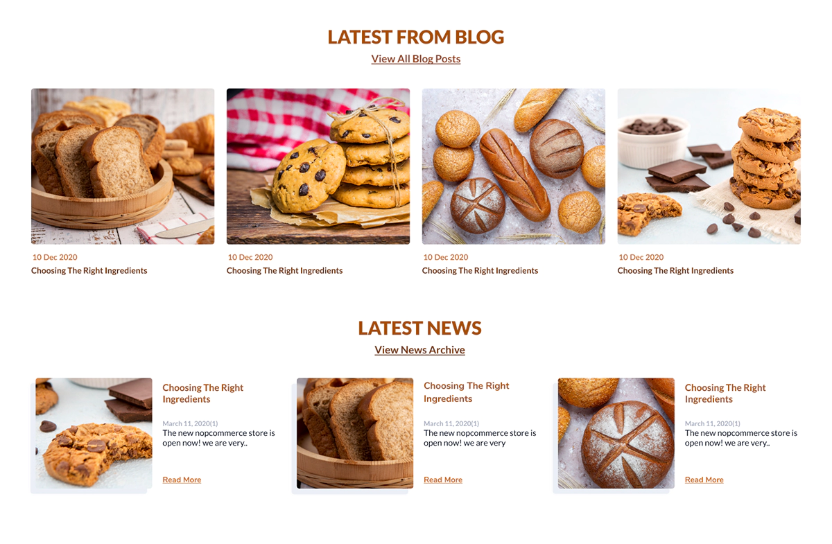 cookies-bakery theme blog and news