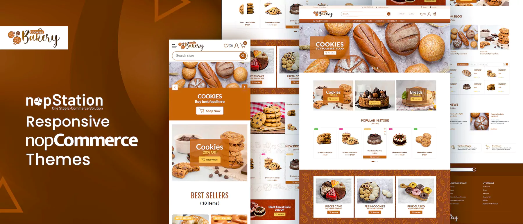 cookies-bakery theme homepage view