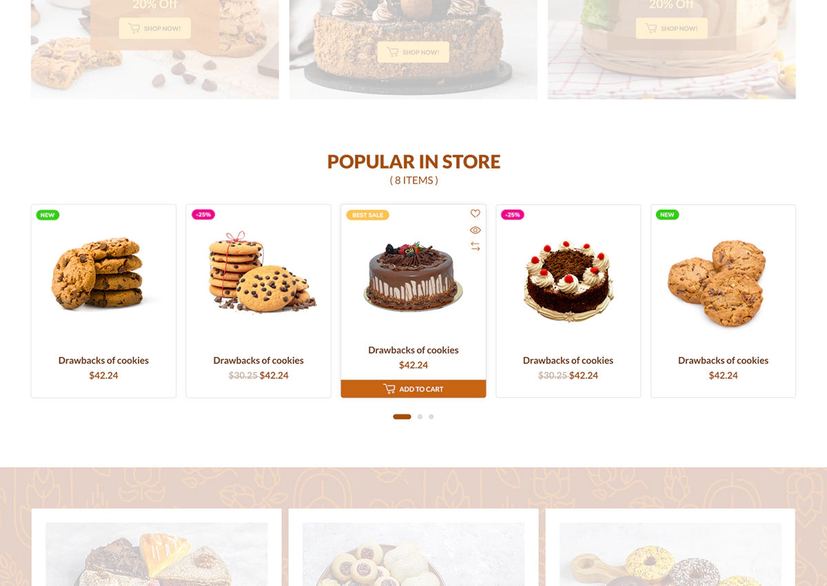 cookies-bakery theme ocarousel