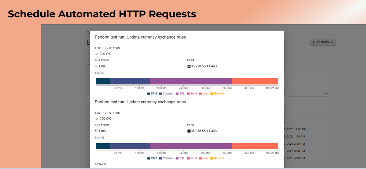Schedule Automated HTTP Requests
