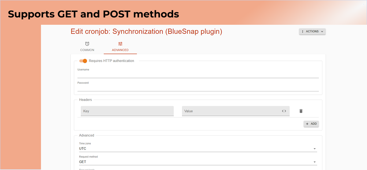 Supports GET and POST Methods