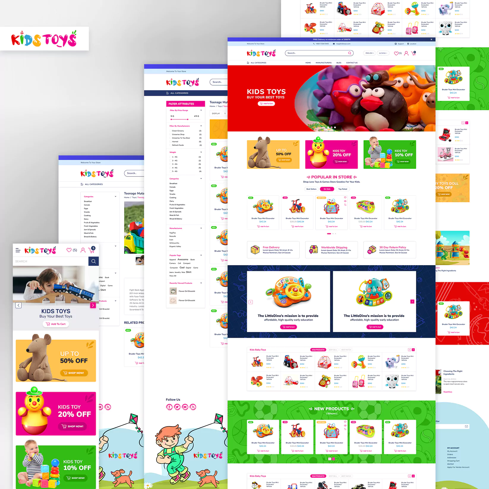 kidstoys theme all page